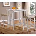Nova White 3-piece Counter-height Dining Set