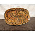 Rectangular 13-inch Honey Design Platter (Tunisia)