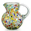 Blown Glass 'Confetti ' Pitcher (Mexico)