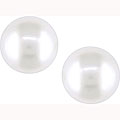 14k Gold White Freshwater Round Pearl Earrings (10-10.5 mm) (Case of 6)
