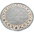 Indo Tufted Light Blue Mahal Rug (6' Round)