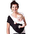 HugaMonkey Baby Sling in Black