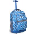 J World 'Sundance' Blue Target 19.5-inch Rolling Backpack with Laptop Sleeve