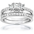 14k Gold 5/8ct TDW Princess Diamond Bridal Set (H-I, I1-I2)