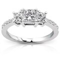 14k Gold 1ct TDW Princess Diamond Engagement Ring (H-I, I1-I2)