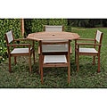 Torino Eucalyptus Wood Patio Dining Set