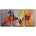 Compelling information on abstract Aka Abstract Hand-painted Oil on Canvas (Set of 3)