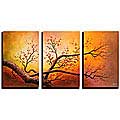 Hand-painted Oil on Gallery-wrapped Canvas Art (Set of 3)