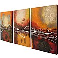 Meaningful article on abstract Harl Hand-painted Abstract Oil Paintings (Set of 3)