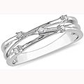 10k White Gold Diamond Fashion Ring