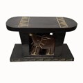 Sese Wood Ashanti Handcrafted 'Osono' Stool (Ghana)