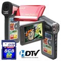 SVP T608 2.7-inch Widescreen 720p HD Red Camcorder