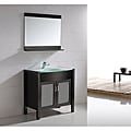 Espresso Finish 35.5-inch Single-sink Bathroom Vanity Set