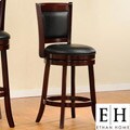 ETHAN HOME Verona Cherry Swivel Seat Low Counter Pub Chair