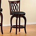 ETHAN HOME Verona Cherry Scroll-back Swivel 24 inches Counter-height Chair