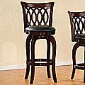 ETHAN HOME Verona Cherry Scroll-back Swivel 29 inches Pub Chair