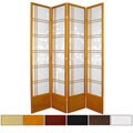 Wood 7-foot 4-panel Bamboo Tree Room Divider (China)