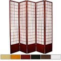 Spruce Wood 84-inch Window Pane 5-panel Room Divider (China)