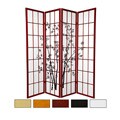 Wood 6-foot 4-panel Lucky Bamboo Room Divider (China)