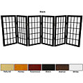 Wood/ Paper 2-foot 6-panel Miniature Windowpane Shoji Screen (China)