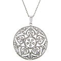 Sterling Silver 1/4ct TDW Diamond Heart Necklace