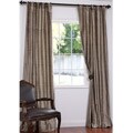 Signature Cashmere 108-inch Textured Silk Curtain Panel