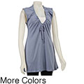 AtoZ Women's Deep V-neck Top