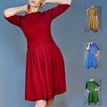 AtoZ Women's Boat-neck Dress