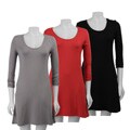 AtoZ Women's Scoop-neck Mini Dress