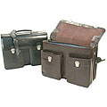 Bond Street Large Brown Executive Leather Computer Briefcase