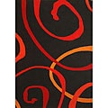 Hand-tufted Contempo Swirl Wool Rug (6' x 9')