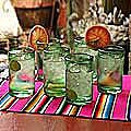 Set of 6 Highball 'Emerald Green' Glasses (Mexico)