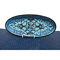Set of 2 Sabrine Design 16-inch Large Oval Platters (Tunisia)