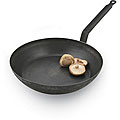 Paderno Black Carbon Steel 14.125-inch Frying Pan