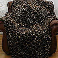 Faux Fur Giraffe Throw Blanket