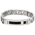Men's Titanium and 14k Gold Onyx and Diamond Bracelet (12.5 mm)