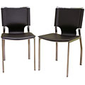 Bonded Leather Dining Chairs (Set of 2)