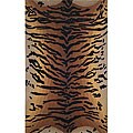 Safari Tiger Brown Wool Rug (3'6 x 5'6)