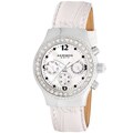 Akribos XXIV Women's Austrian Crystal White Multifunction Quartz Watch