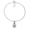 Silver Art Nouveau FW Pearl/ Labradorite Necklace (USA)