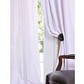Signature White Faux Silk 84-inch Curtain Panel