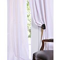 Signature White Faux Silk 108-inch Curtain Panel