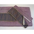 Sherry Kline 3-piece Purple Stripe Velcro Band Towel Set