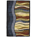 Free supportive facts on Lines cpap Hand-tufted Megan Wavey Lines Blue Wool Rug (5' x 8')