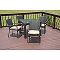 Savannah Outdoor 5-piece All-weather Wicker Dining Set