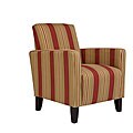 Portfolio Gia Crimson Red Stripe Urban Arm Chair