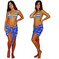 Light Blue Dragonfly Half/ Mini Sarong (Indonesia)