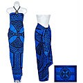 Celtic Cross and Circle Celtic Blue Sarong (Indonesia)