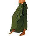 Handmade Green Olive Sarong (Indonesia)