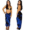 Hibiscus Blue/ Black Sarong (Indonesia)
